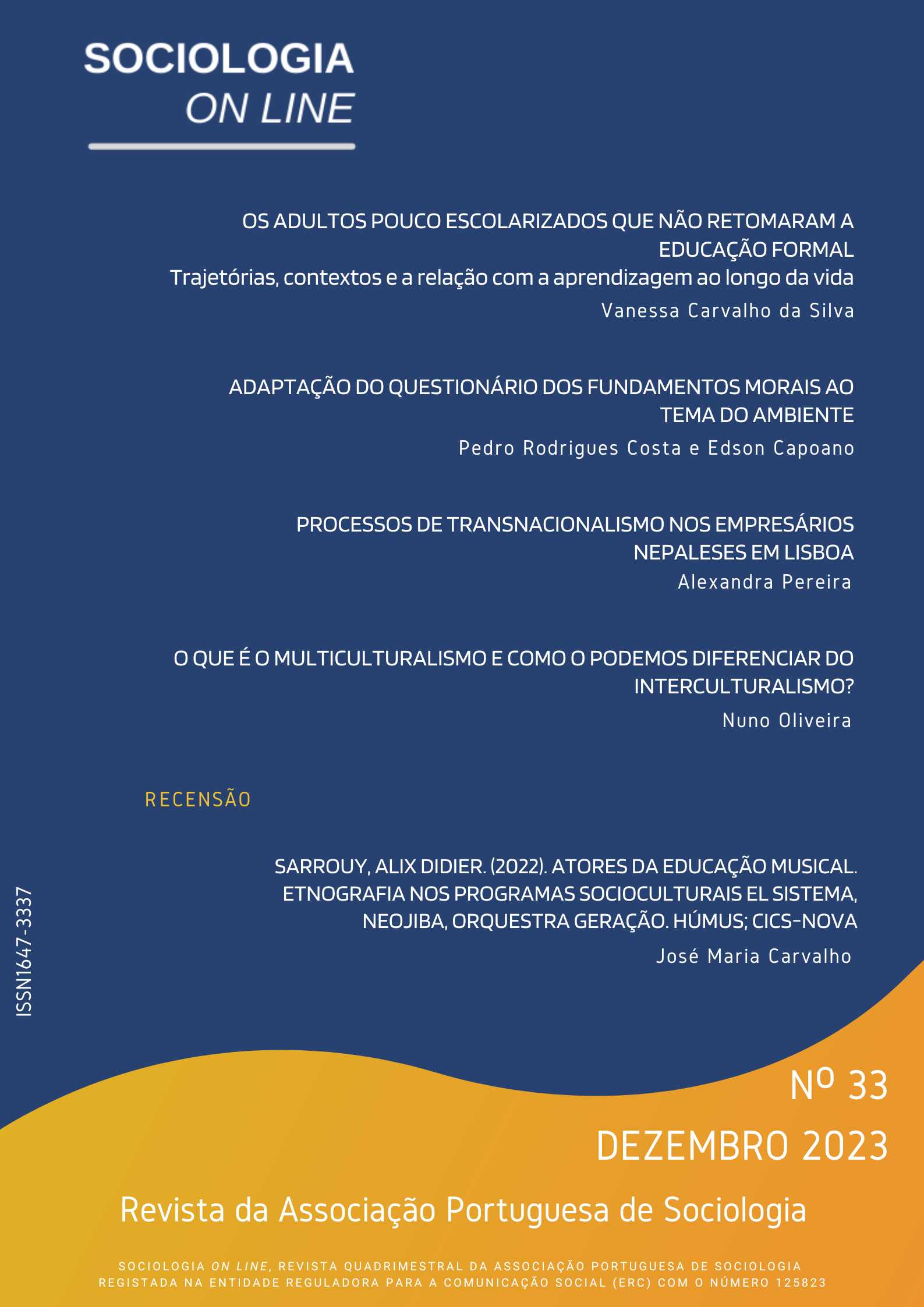 Capa Revista nº 33